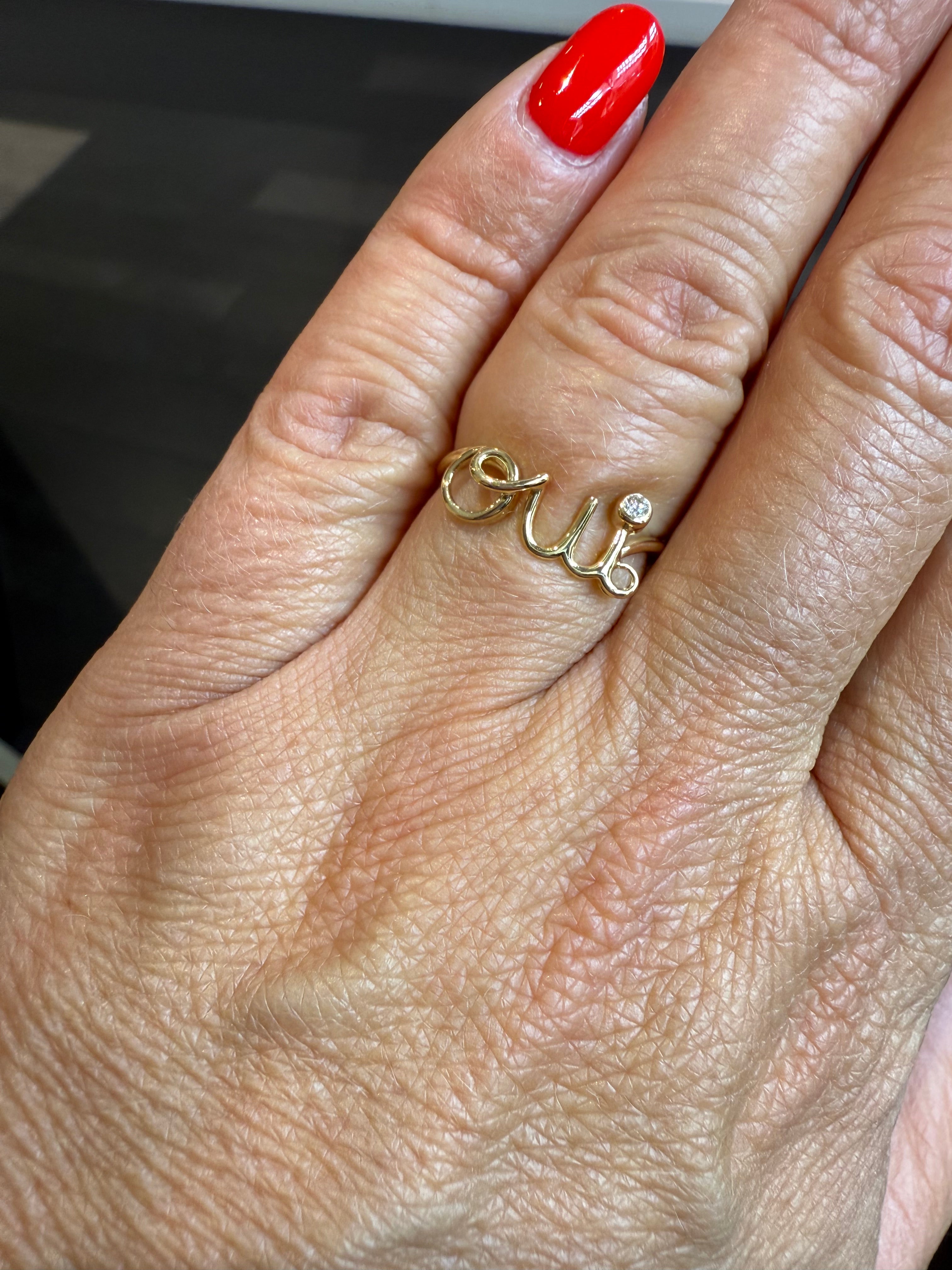 Dior - Bague OUI or Jaune et Diamants