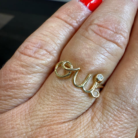 Dior - Bague OUI or Jaune et Diamants
