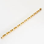 HERMÈS - Bracelet maille chaine d'ancre stylisée en or jaune