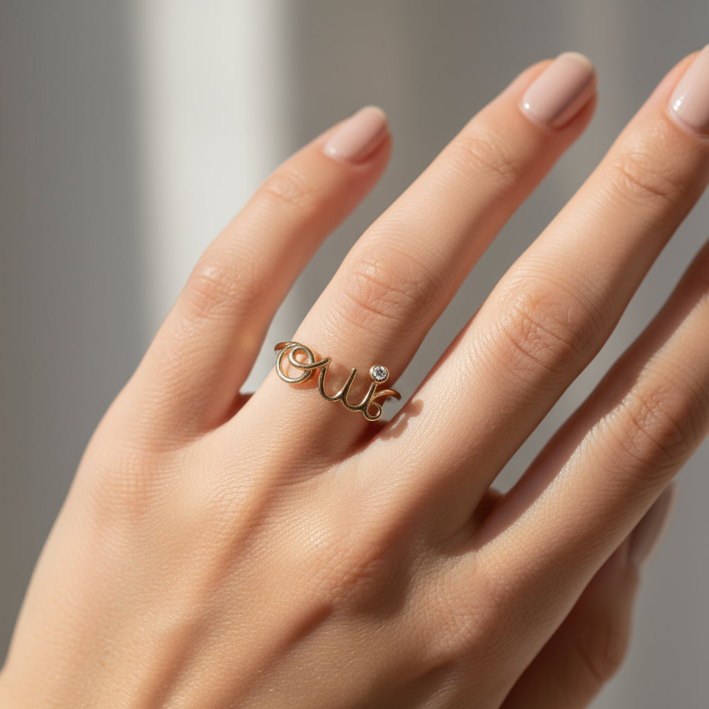 Dior - Bague OUI or Jaune et Diamants