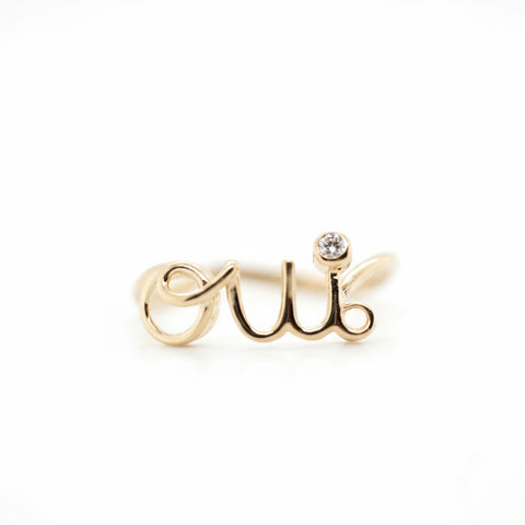 Dior - Bague OUI or Jaune et Diamants