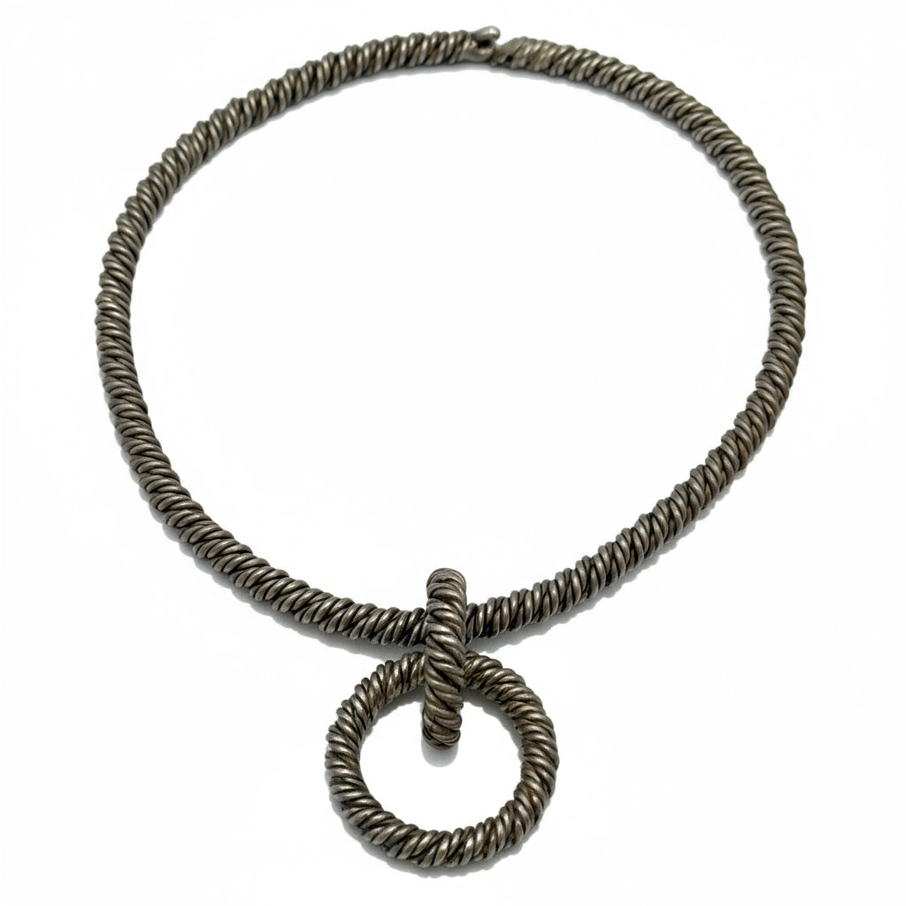 Hermès - Collier Vintage Argent - poinçon Lucien Vachey