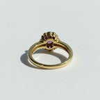 Bague Marguerite Or jaune - Diamants et Rubis
