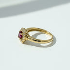 Bague Marguerite Or jaune - Diamants et Rubis