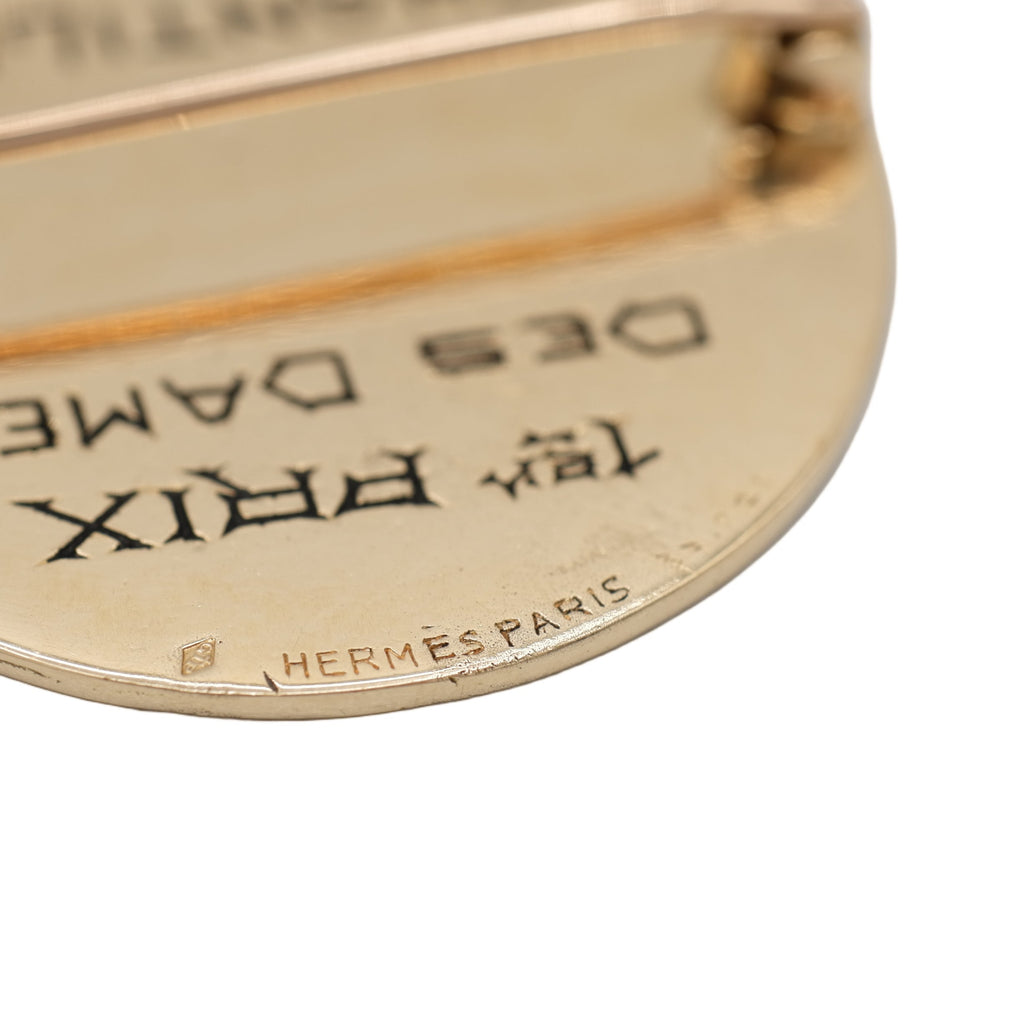 Hermes Paris - Médaille Broche Oiseau - Or Jaune