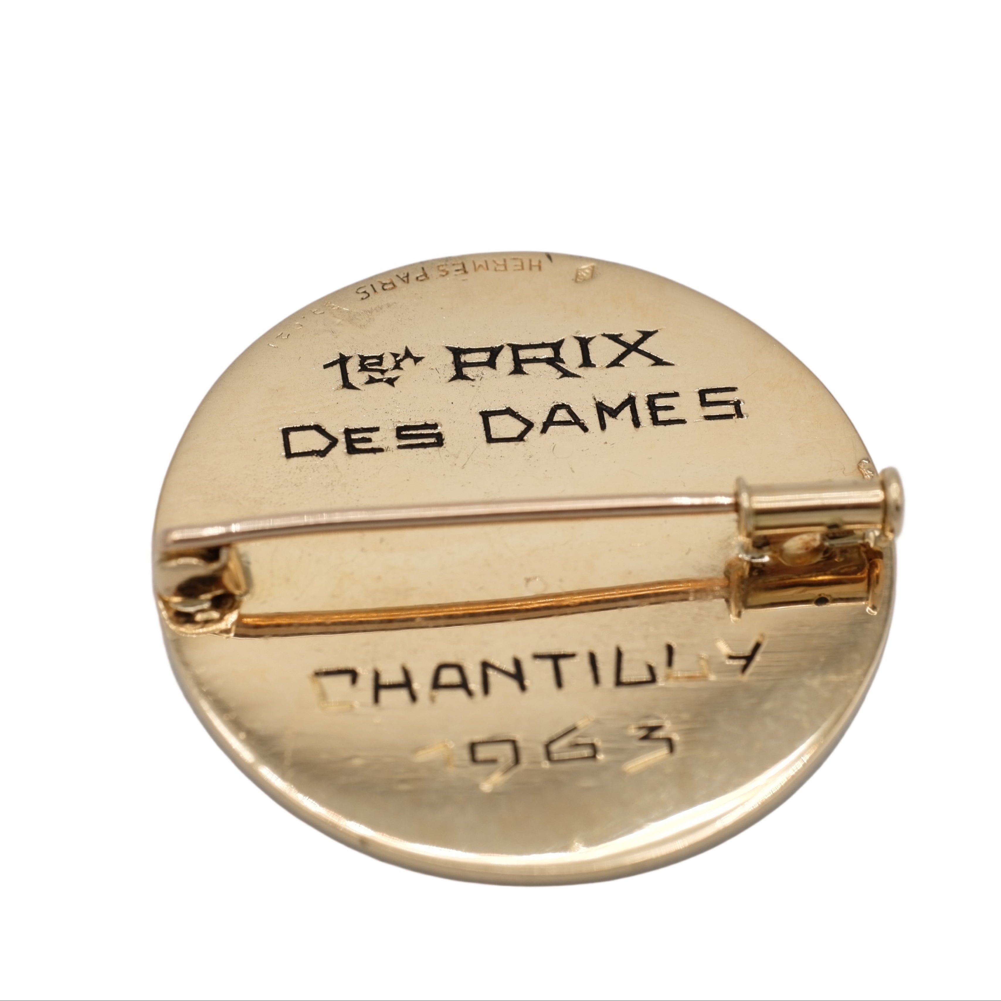 Hermes Paris - Médaille Broche Oiseau - Or Jaune