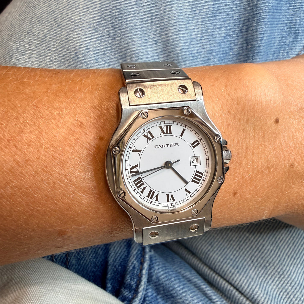 Cartier - Montre Santos Octogonale - Acier
