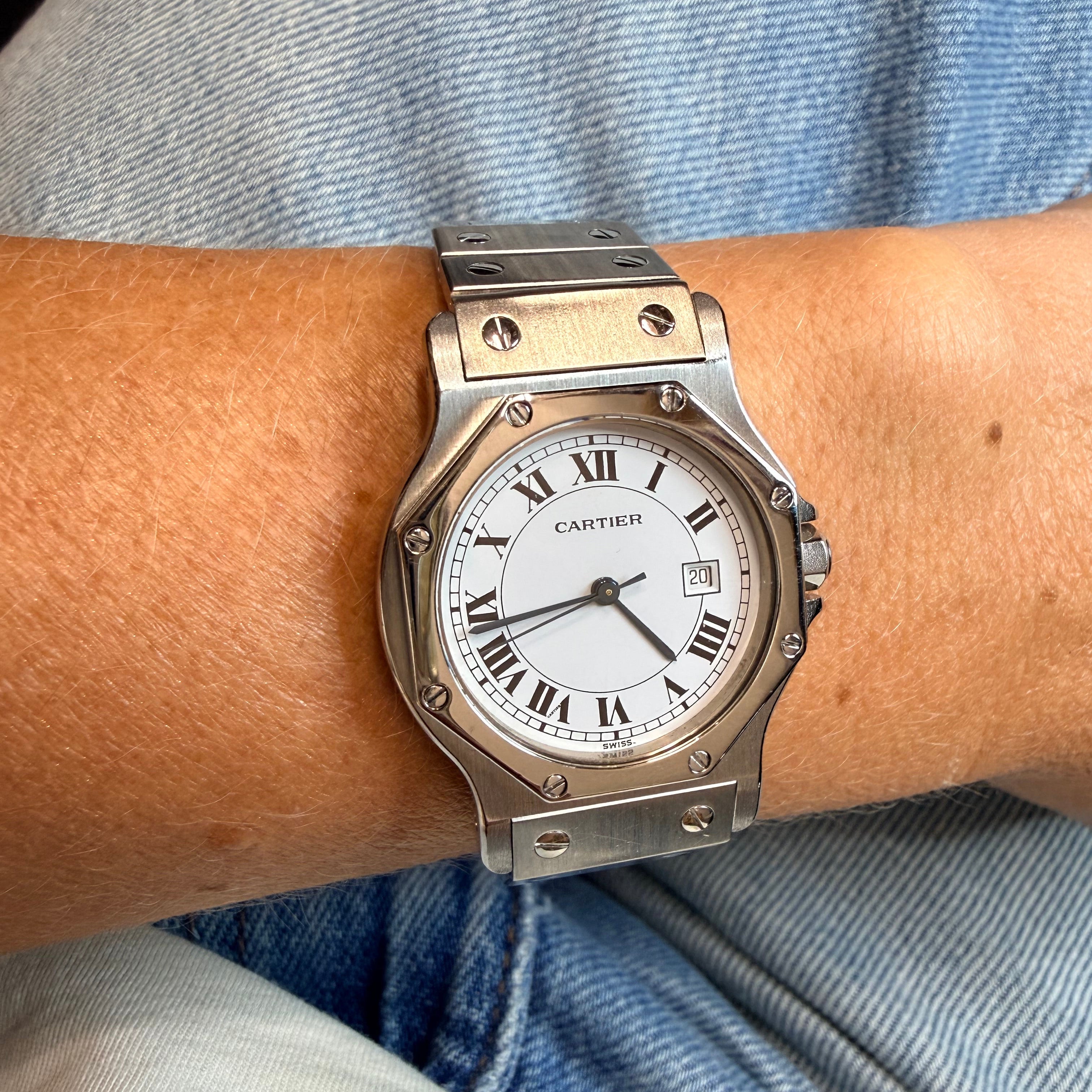 Cartier - Montre Santos Octogonale - Acier