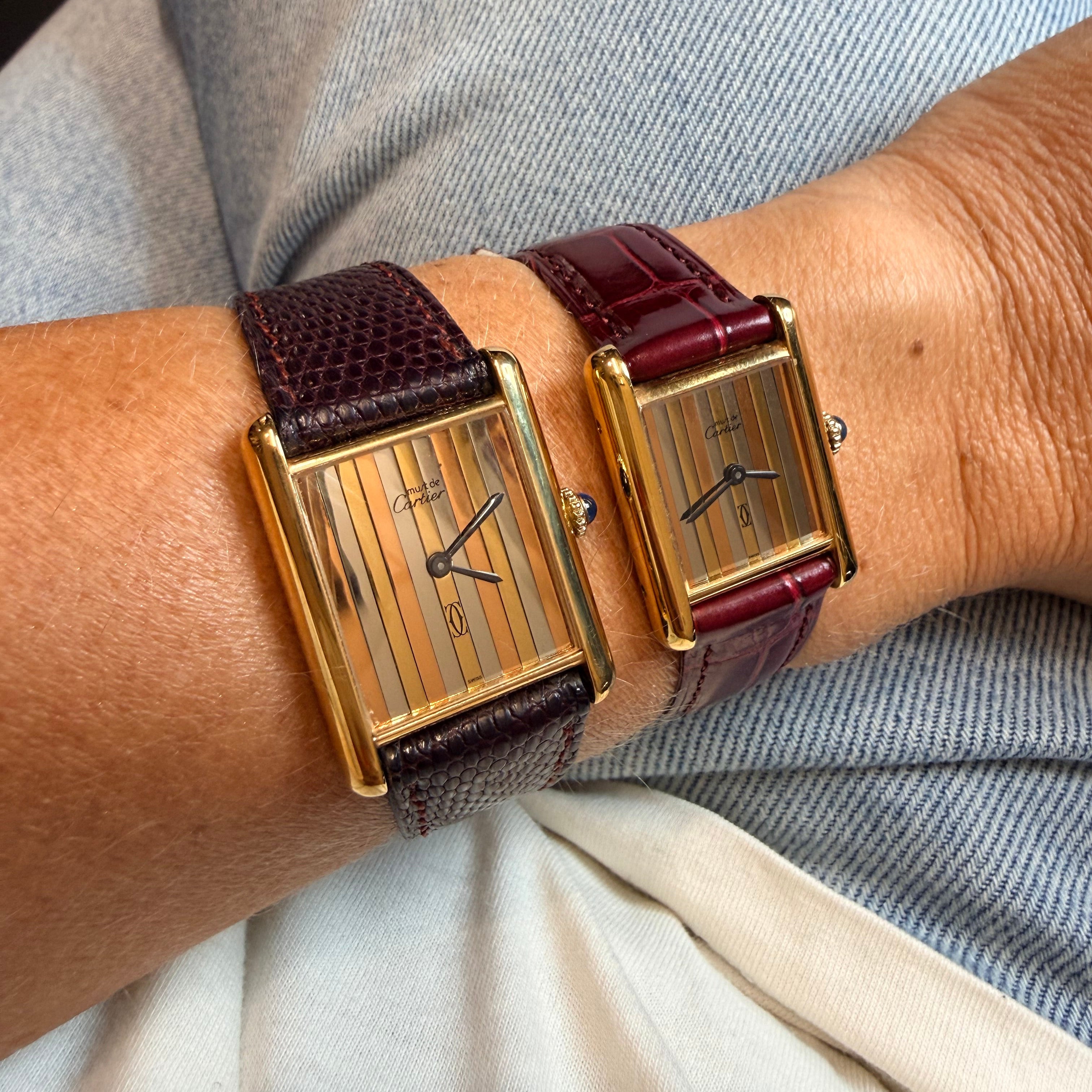 Cartier - Montre Tank Must Trinity - Vermeil
