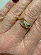 Bague serpent Or jaune et diamants