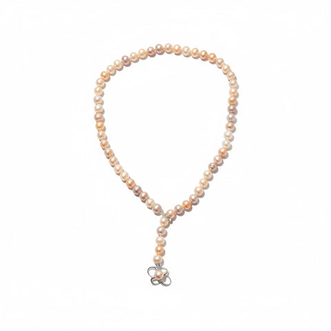 Collier Perles de culture rosé - Or blanc