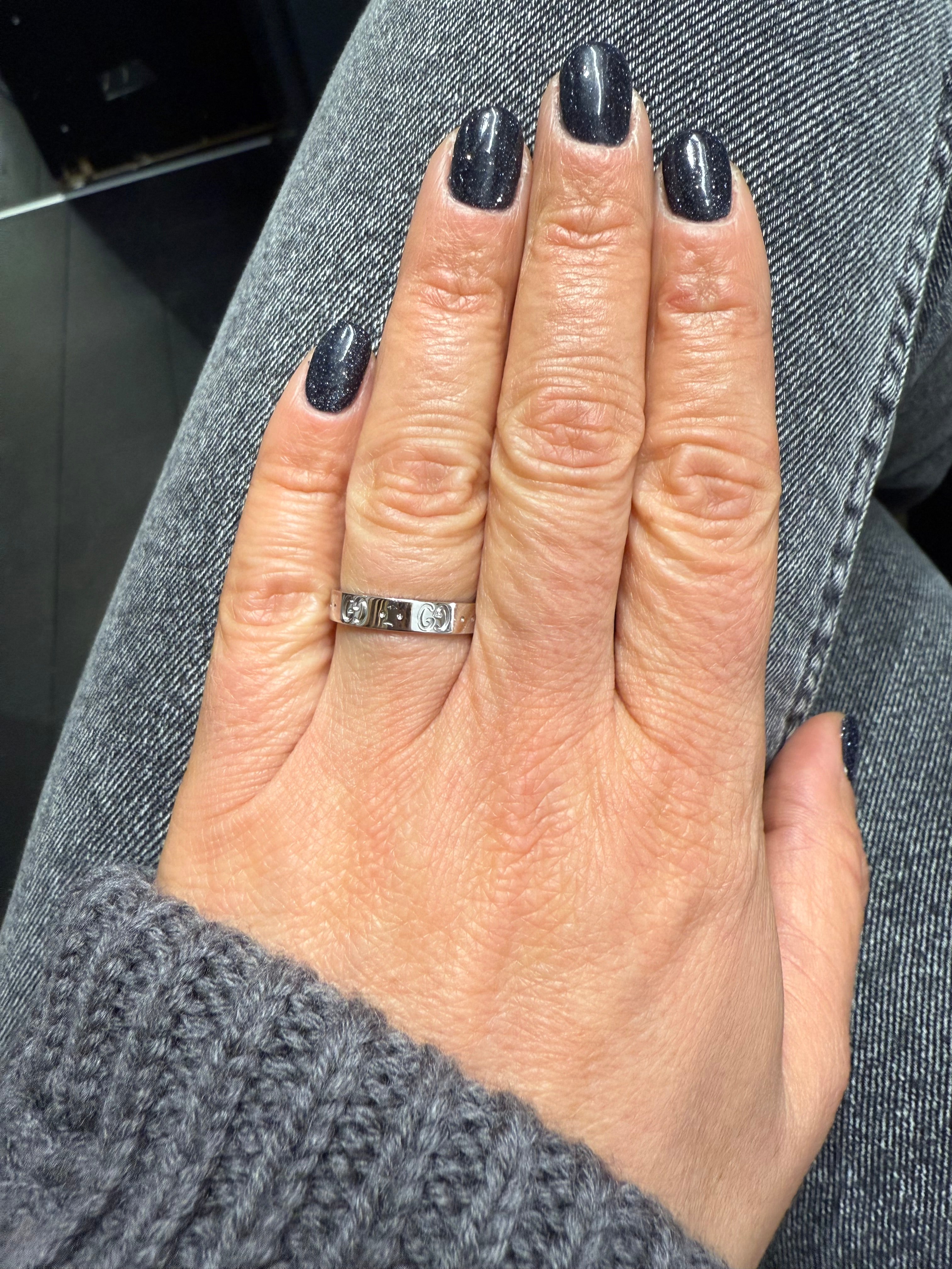 Gucci - Bague Icon Or Blanc