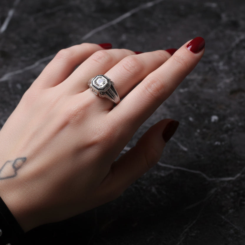 Bague Or blanc et Diamant