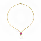 Collier Or jaune - Rubis et Diamants
