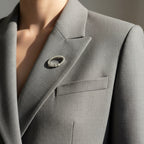 Art Déco - Broche Platine et Diamants