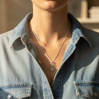 Gucci - Collier Horsebit Or Blanc