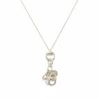 Gucci - Collier Horsebit Or Blanc