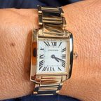 Cartier - Montre Tank Française - Or jaune