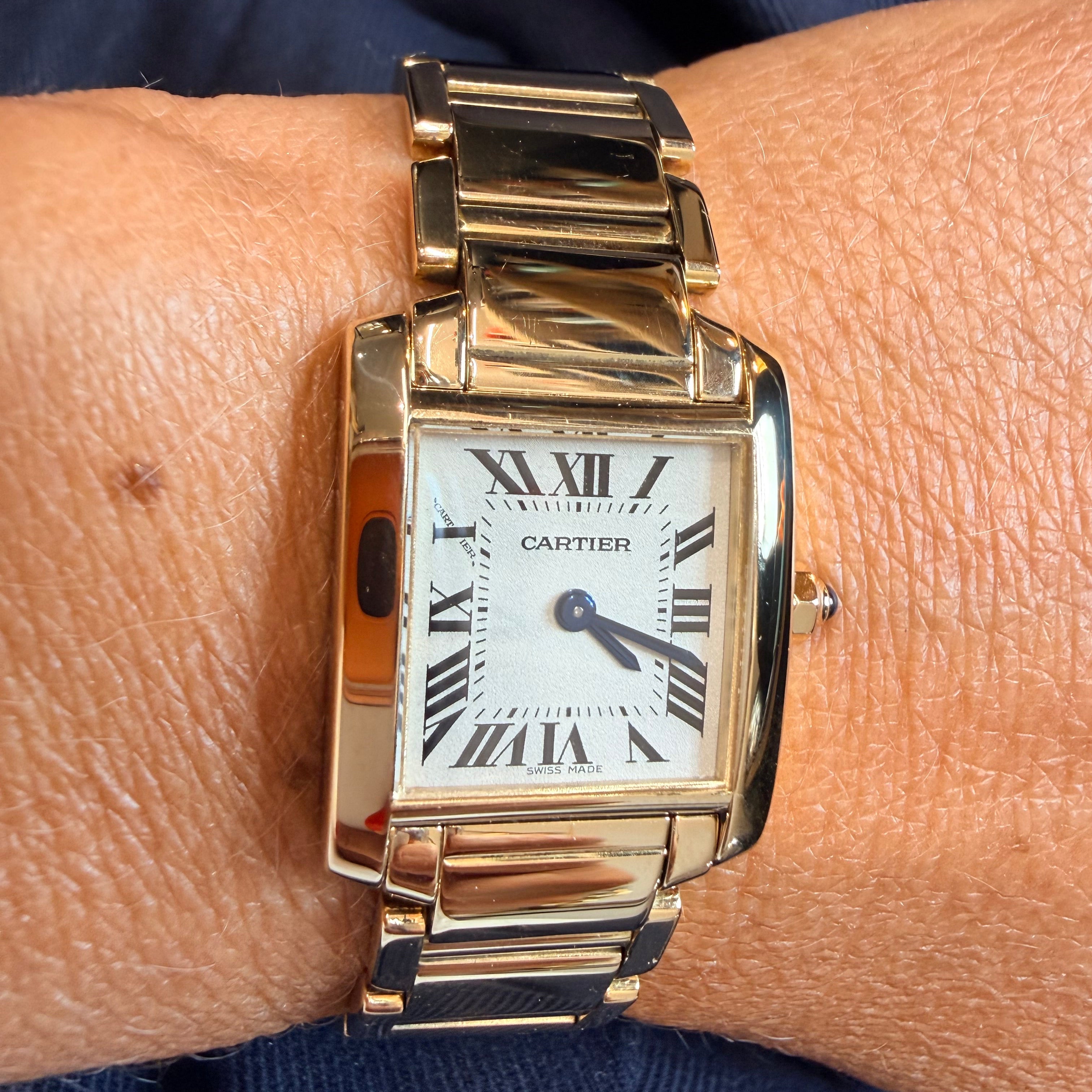 Cartier - Montre Tank Française - Or jaune
