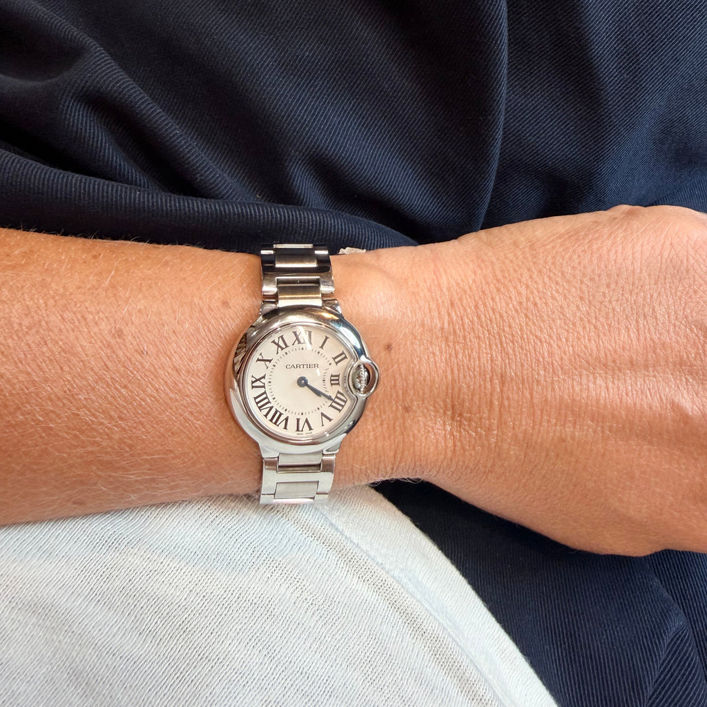 Cartier - Montre Ballon Bleu - Acier - 28 mm