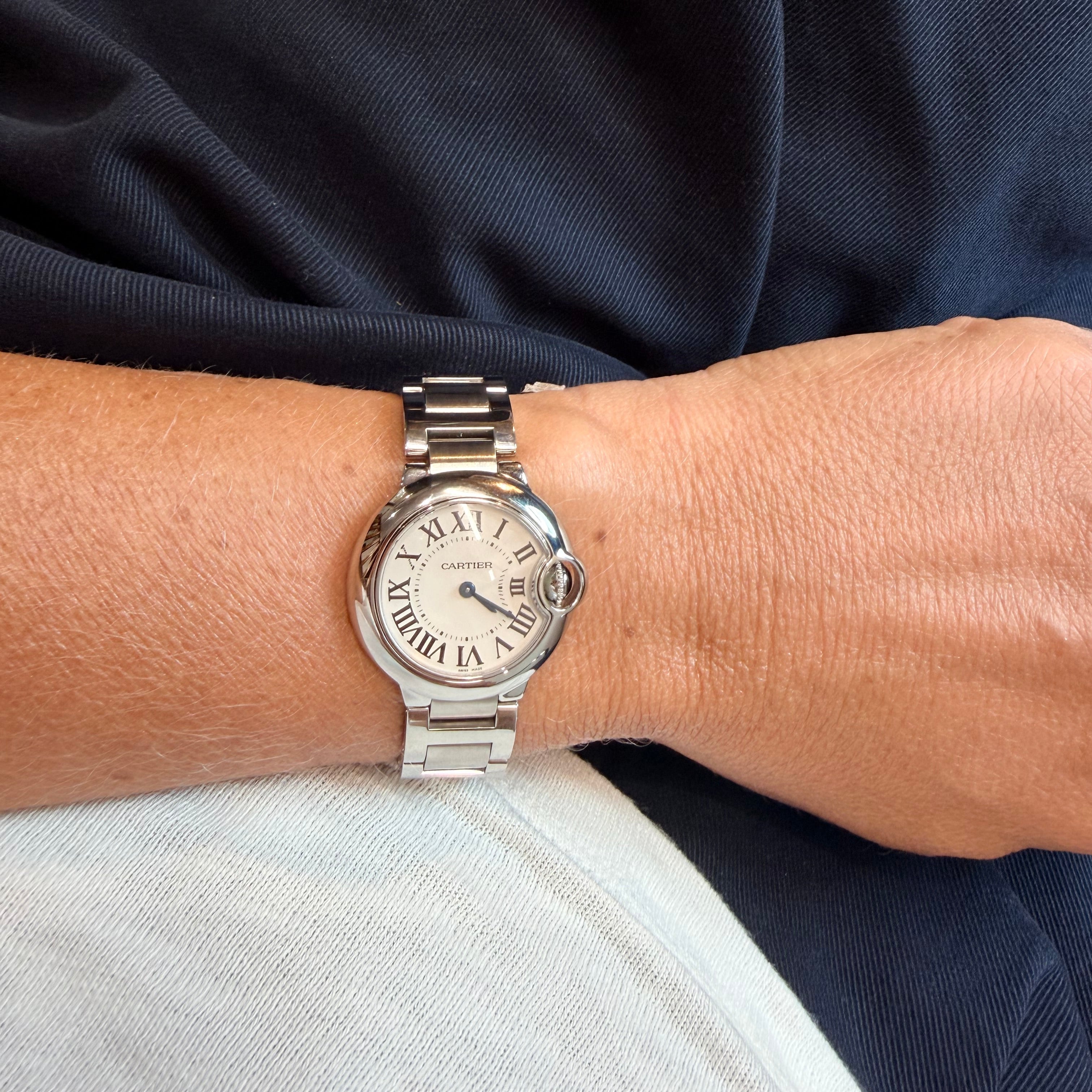 Cartier - Montre Ballon Bleu - Acier - 28 mm