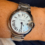 Cartier - Montre Ballon Bleu - Acier - 28 mm
