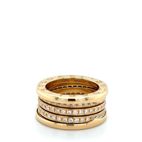 BULGARI - Bague Or Jaune B ZERO1 - Diamants