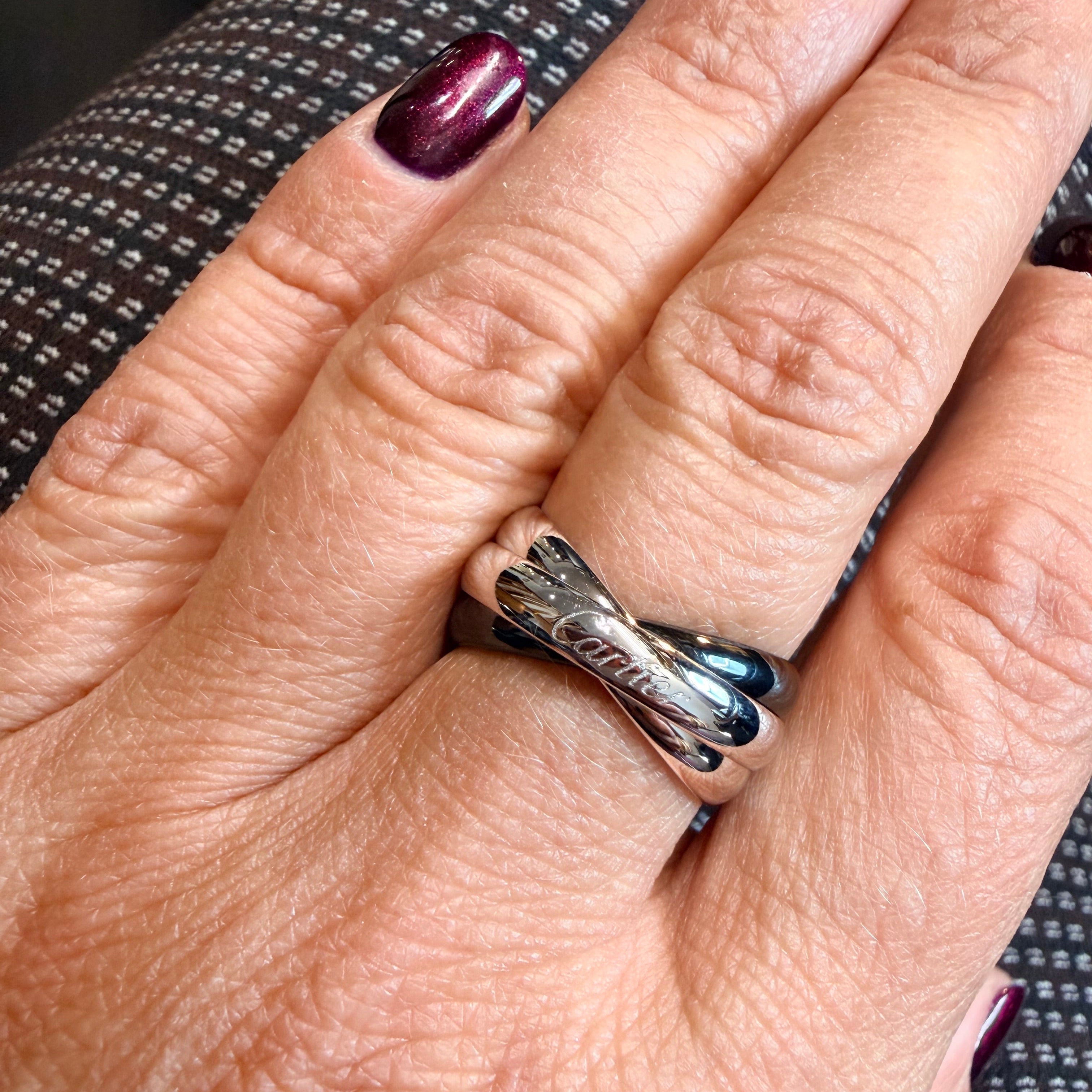 Cartier - Bague Trinity or blanc et Céramique
