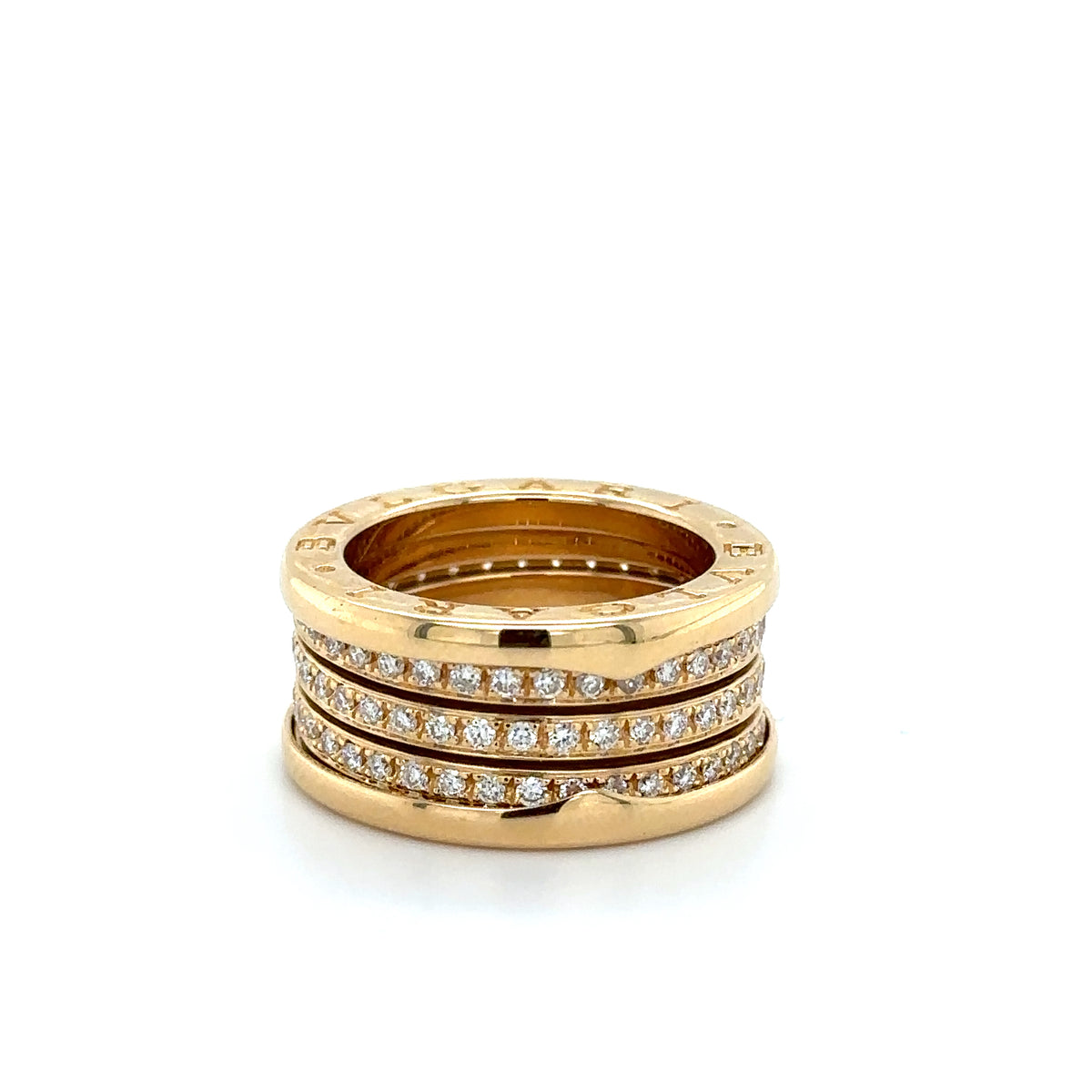 BULGARI - Bague Or Jaune B ZERO1 - Diamants