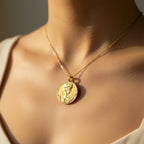 Pendentif Ancien Porte Photo - Or Jaune et Diamants