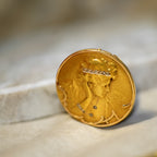 Pendentif Ancien Porte Photo - Or Jaune et Diamants