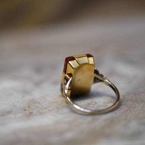 Bague Vintage - Or Jaune et Camée