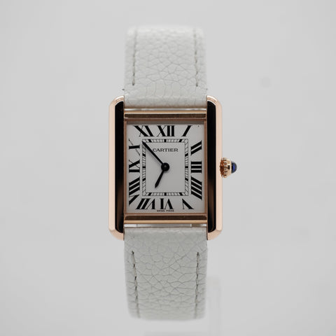 Cartier - Montre Tank Solo - Or rose et Acier - GM - Full set