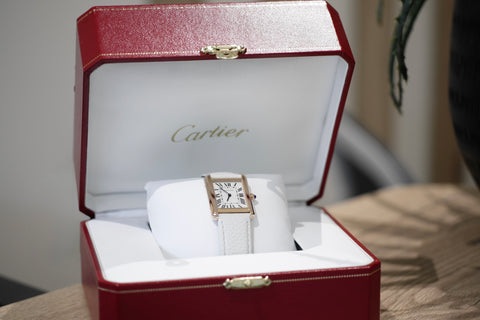 Cartier - Montre Tank Solo - Or rose et Acier - GM - Full set