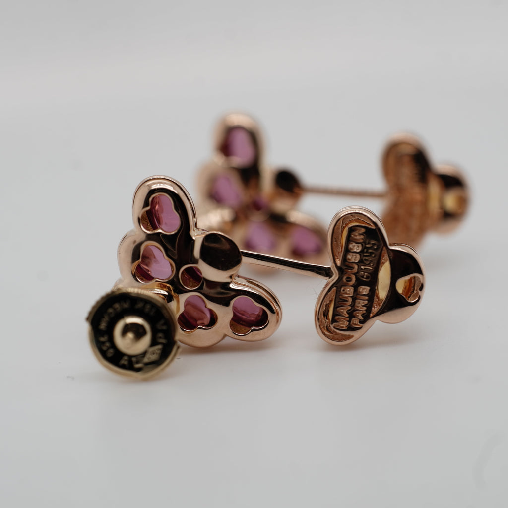 Mauboussin - Boucles d’Oreilles Grappe - Or Jaune - Tourmaline et Citrine