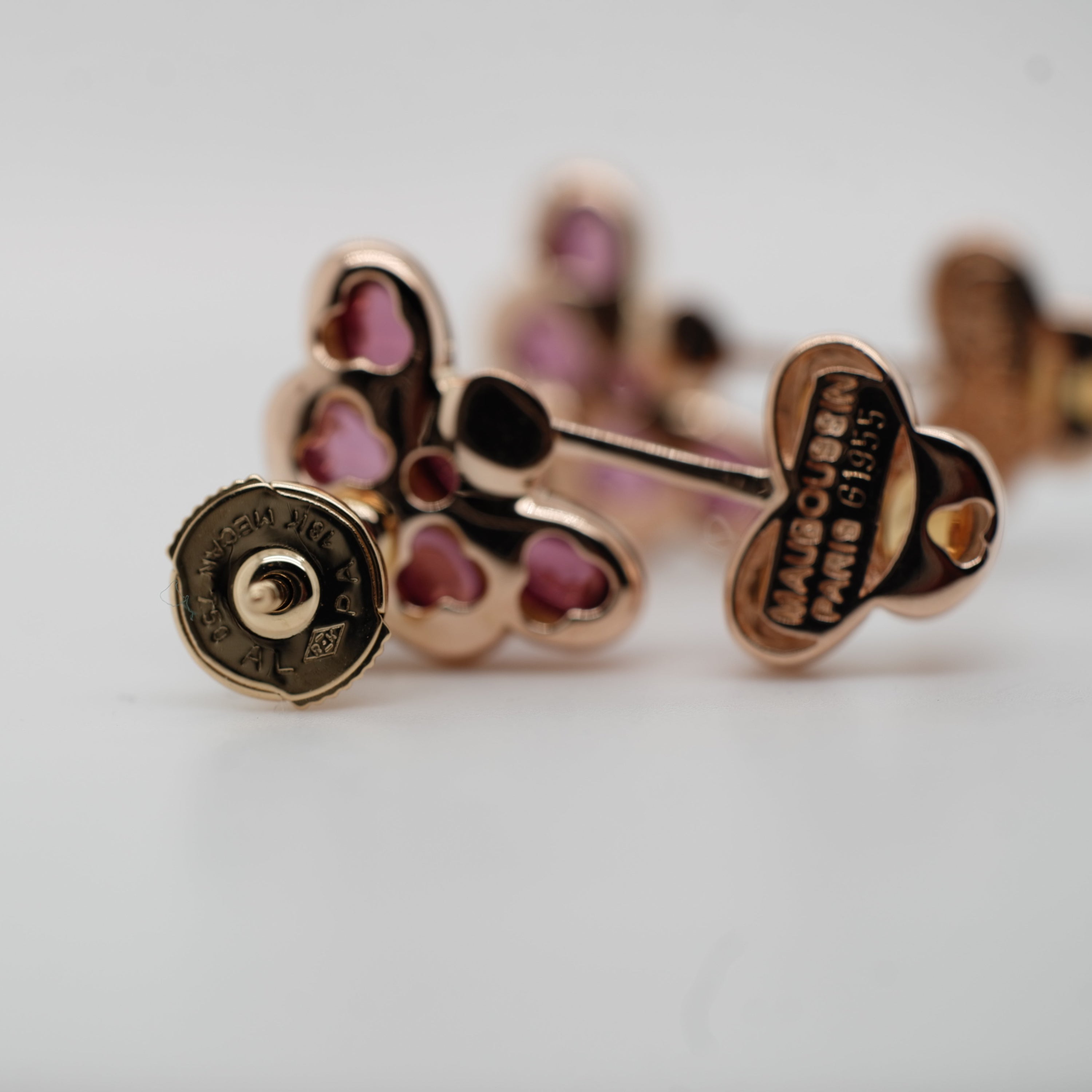 Mauboussin - Cluster Earrings - Yellow Gold - Tourmaline and Citrine