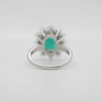 Bague Or Blanc - Emeraude 2,65 carats