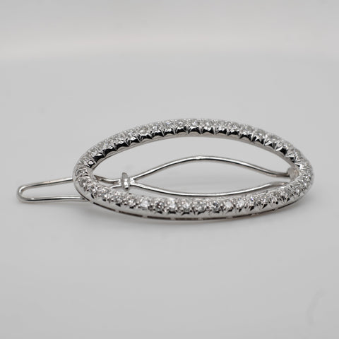 Vintage - Pince à Cheveux Or Blanc et Diamants