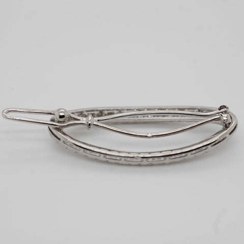 Vintage - Pince à Cheveux Or Blanc et Diamants