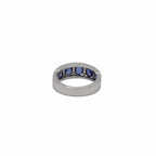 Bague Or Blanc - Saphirs et Diamants
