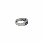 Bague Or Blanc - Saphirs et Diamants