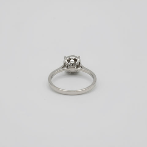 Bague fiançaille - Or blanc et Diamants