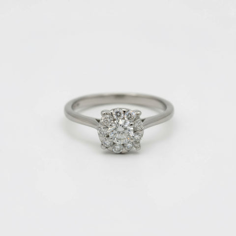 Bague fiançaille - Or blanc et Diamants