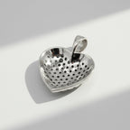 Pendentif Coeur - Or blanc et Diamants