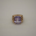 Bague Ancienne - Or Rose - Améthyste - Année 60