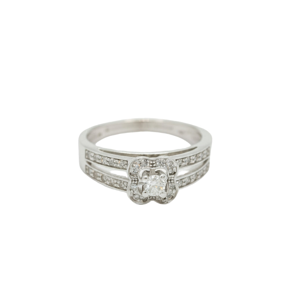 Mauboussin - Bague Solitaire Chance of Love - Or Blanc et Diamants