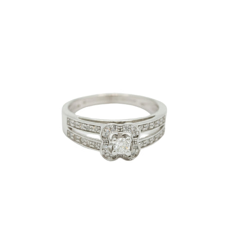 Mauboussin - Bague Solitaire Chance of Love - Or Blanc et Diamants