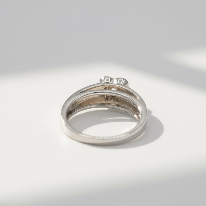 Mauboussin - Bague Solitaire Chance of Love - Or Blanc et Diamants