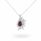 Pendentif Rubis et Diamants - Années 70