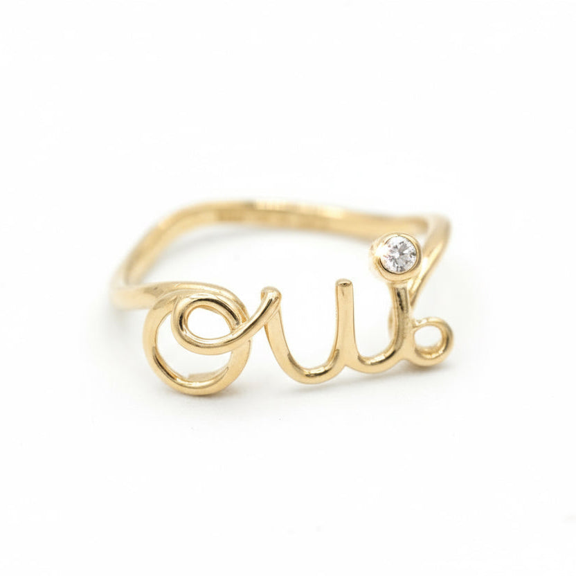Dior - Bague OUI or Jaune et Diamants